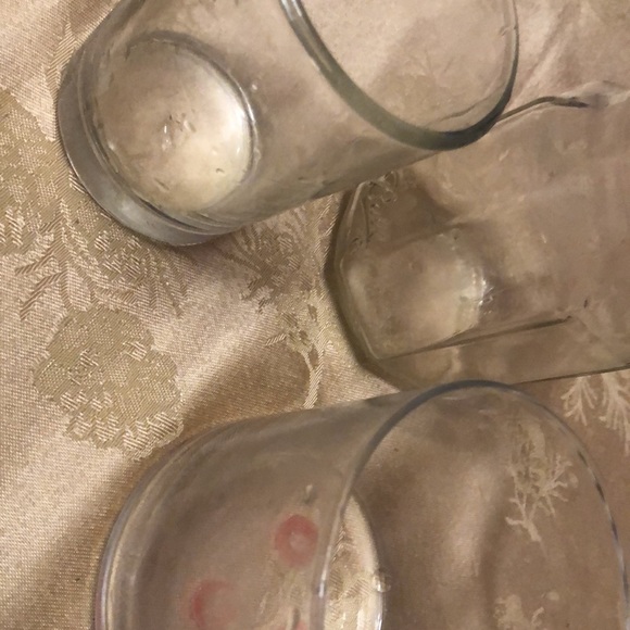 Set of three glass jars and candle holders - Picture 5 of 6